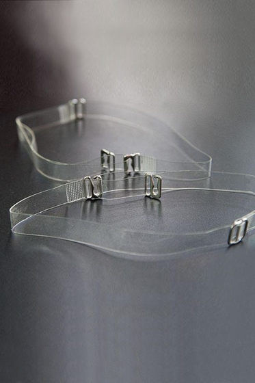 Силиконовые бретели с металлическим крючком шириной 12 мм - 2 шт. - фото, цены