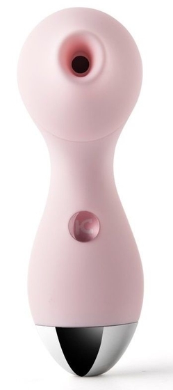 Нежно-розовый мембранный стимулятор клитора Polly - 13,3 см. - фото, цены