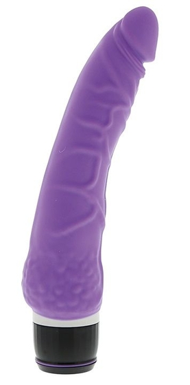 Фиолетовый вибратор-реалистик Purrfect Silicone Classic 7.1inch Purple - 18 см. - фото, цены