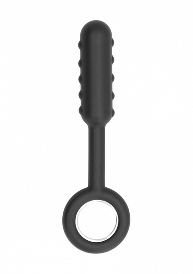 Анальный стимулятор No.61 Dildo With Metal Ring - 18,2 см. - фото, цены