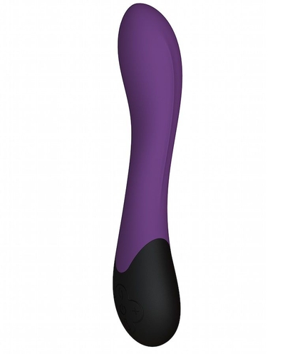 Фиолетовый вибратор Lynx для стимуляции точки G с нагревом - 20,8 см. - фото, цены