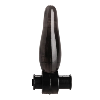 Дымчатая анальная мини-пробка с вибропулей Vibrating Bum Tickler Mini Anal Plug - 6,3 см. - фото, цены