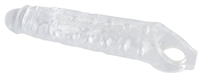 Прозрачная закрытая насадка Crystal Skin Penis Sleeve - 27,8 см. - фото, цены