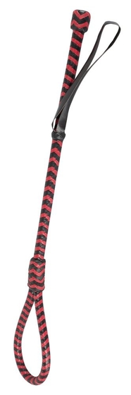 Красно-черный стек с наконечником-петлей Zado Cane - 51 см. - фото, цены