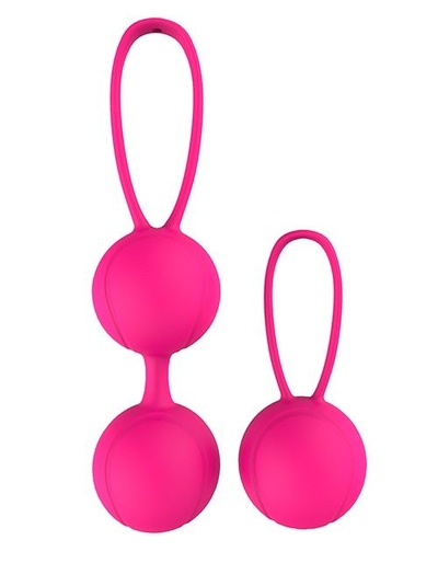 Набор розовых вагинальных шариков Pleasure Balls Eggs Duo Ball Set - фото, цены