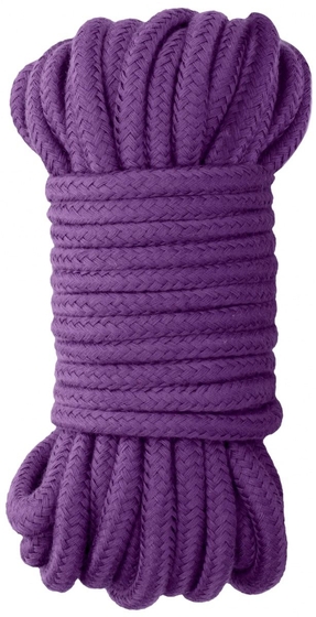Фиолетовая веревка для бондажа Japanese Rope - 10 м. - фото, цены