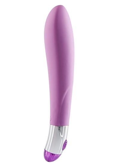 Лиловый вибратор Lovely Vibes Elegant - 18,5 см. - фото, цены