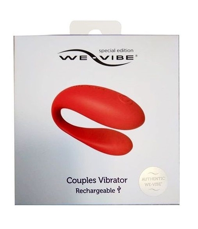 Красный вибратор для пар We-vibe Special Edition - фото, цены