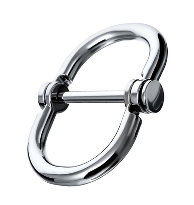 Серебристые наручники Metal в форме восьмерки - размер L - фото, цены