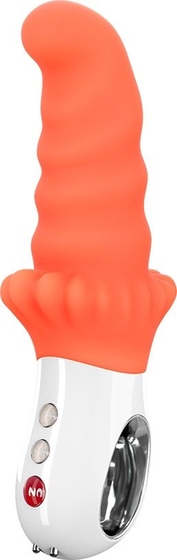 Оранжевый вибромассажёр G5 Vibe Moody - 18,8 см. - фото, цены