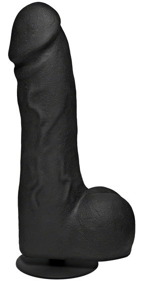 Черный фаллоимитатор-гигант с присоской-плагом The Really Big Dick - 30,5 см. - фото, цены