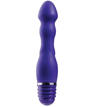 Фиолетовый вибромассажер для анальной стимуляции Purrfect Silicone Anal Vibe - 15 см. - фото, цены