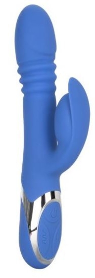 Синий вибромассажер-кролик Enchanted Teaser - 23 см. - фото, цены