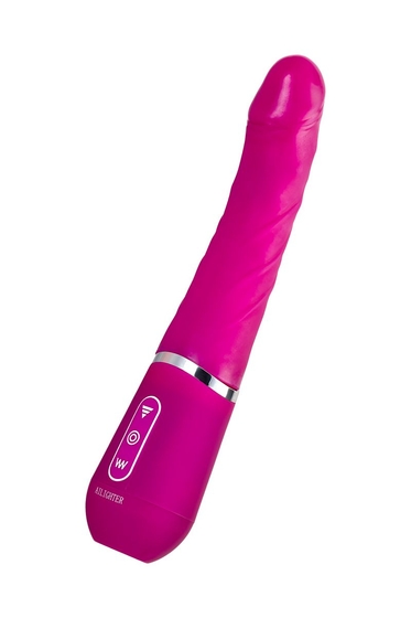 Розовый нереалистичный вибратор Ailighter Smart Telescopic Lover - 27,1 см. - фото, цены