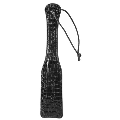 Черная шлепалка с петлёй Croco Paddle - 32 см. - фото, цены