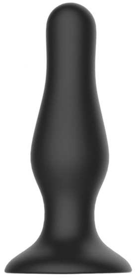 Черная анальная пробка Self Penetrating Butt Plug № 67 - 12,7 см. - фото, цены