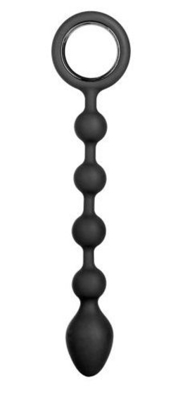 Черная анальная цепочка Booty Climaxer - 20,25 см. - фото, цены