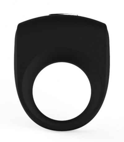 Чёрное эрекционное кольцо с вибрацией Cock Ring - фото, цены