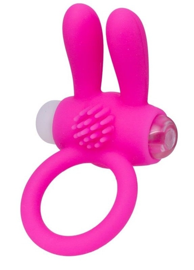 Розовое эрекционное кольцо на пенис с ушками - фото, цены