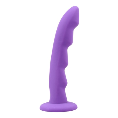 Фиолетовая насадка для страпона Crush On Cavelier - 17 см. - фото, цены