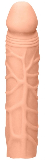 Телесная увеличивающая насадка Penis Extender - 17,5 см. - фото, цены