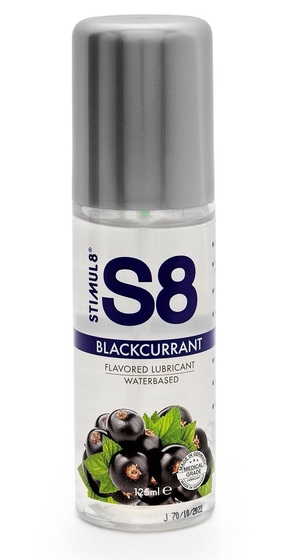 Смазка на водной основе S8 Flavored Lube со вкусом черной смородины - 125 мл. - фото, цены