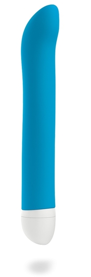 Голубой мини-вибратор Joupie - 18,2 см. - фото, цены