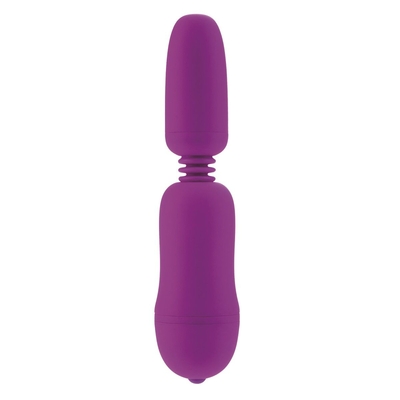 Фиолетовый вибростимулятор с функцией нагрева Warm N Glow Massager - фото, цены