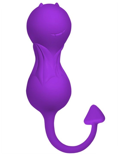 Фиолетовые вагинальные шарики в виде дьяволенка - фото, цены