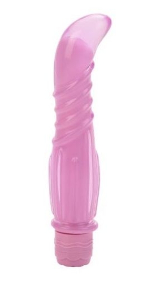 Розовый вибратор для G-стимуляции First Time Softee Pleaser - 13,25 см. - фото, цены