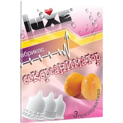 Презервативы Luxe Сексреаниматор с ароматом абрикоса - 3 шт. - фото, цены