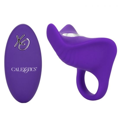 Фиолетовое перезаряжаемое эрекционное кольцо Silicone Remote Orgasm Ring - фото, цены