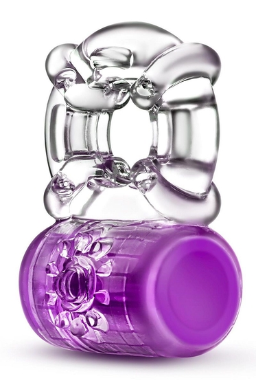 Фиолетовое эрекционное виброкольцо Pleaser Rechargeable C-Ring - фото, цены