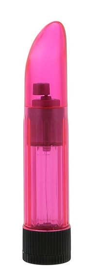 Розовый миниатюрный вибратор Crystalclear Pinki Ladyfinger - 13 см. - фото, цены