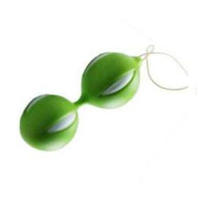 Зеленые вагинальные шарики со шнурочком - фото, цены