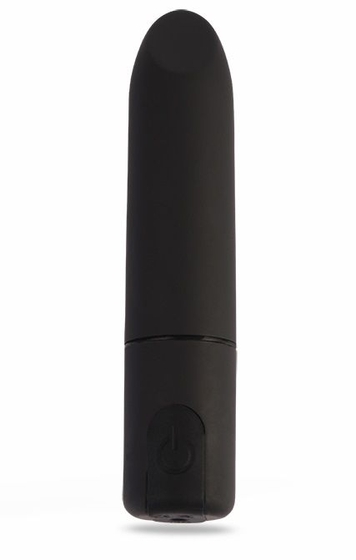 Черный перезаряжаемый вибратор-пуля Clit Fun Vibrator - 8,7 см. - фото, цены