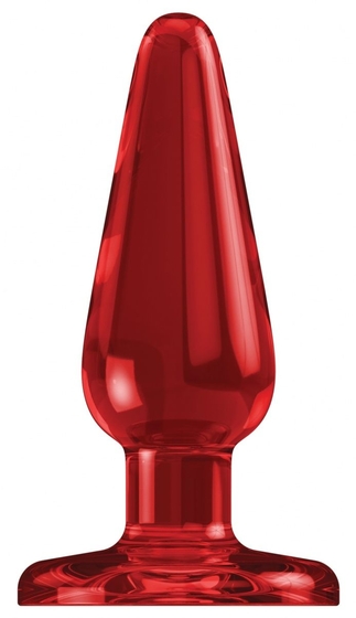 Красная анальная пробка Basic 5 Inch - 12,7 см. - фото, цены