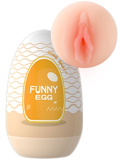 Мастурбатор-вагина в форме яйца Funny Egg - фото, цены