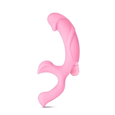 Розовый стимулятор G-точки Luxe Adonis - 16,7 см. - фото, цены