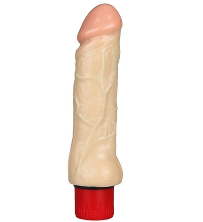 Мультискоростной телесный вибромассажёр Realstuff 7inch Vibrator - 17,8 см. - фото, цены