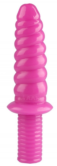 Розовый фантазийный фаллоимитатор Улитка - 28 см. - фото, цены