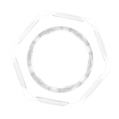 Прозрачное эрекционное кольцо-шестигранник Nust Bolts Cock Ring - фото, цены
