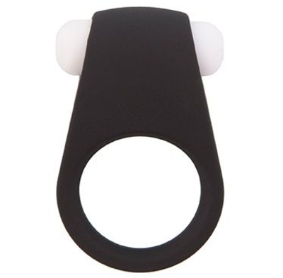 Чёрное эрекционное виброкольцо Lit-up Silicone Stimu Ring 4 Black - фото, цены