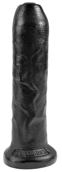 Черный необрезанный фаллоимитатор на присоске 7 Uncut Cock - 19,1 см. - фото, цены