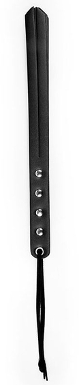 Черная узкая плеть с заклепками - 26,5 см. - фото, цены
