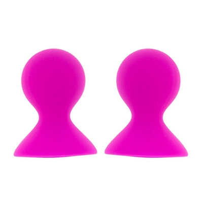 Ярко-розовые помпы для сосков Lit-up Nipple Suckers Large Pink - фото, цены