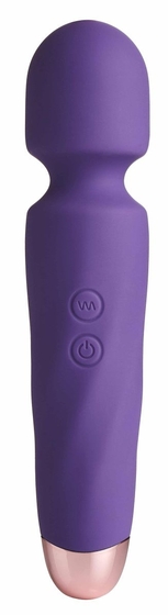 Фиолетовый вибромассажер Smooth Operator Rechargeable Wand - 19,5 см. - фото, цены