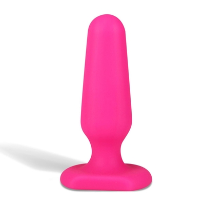 Розовый анальный плаг из силикона Seamless Silicone Butt Plug - 7,5 см. - фото, цены