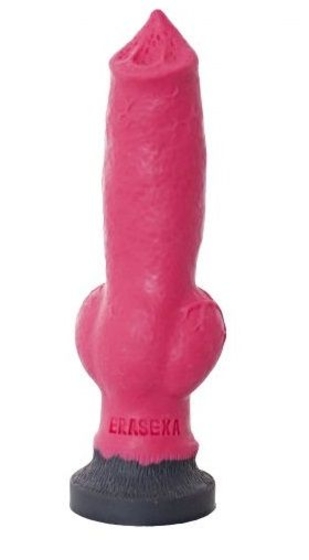 Розовый фаллоимитатор собаки Акита - 25 см. - фото, цены