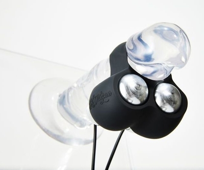 Черный инновационный мужской вибростимулятор Jett - фото, цены